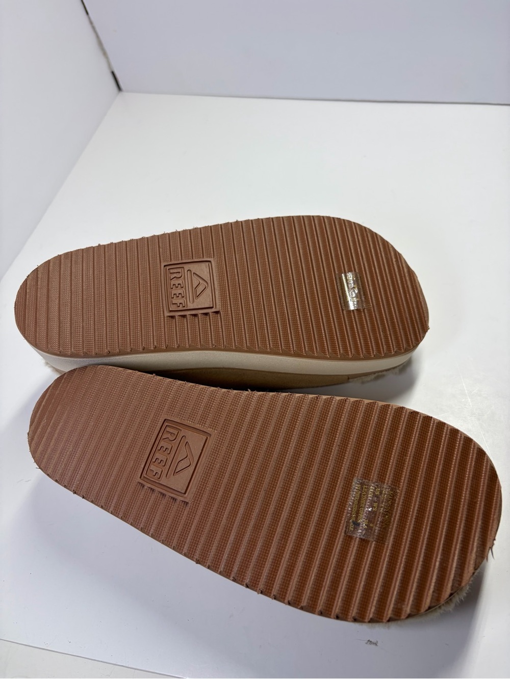 Reef Women's Ojai Ciara Platform Slide Sandal Tan Suede Leather Sz 8 Beach Comfy - Picture 12 of 13